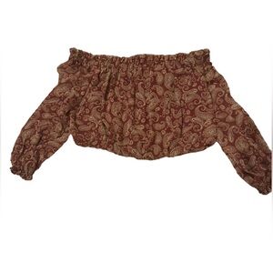 Express off the shoulder crop Blouse NWT